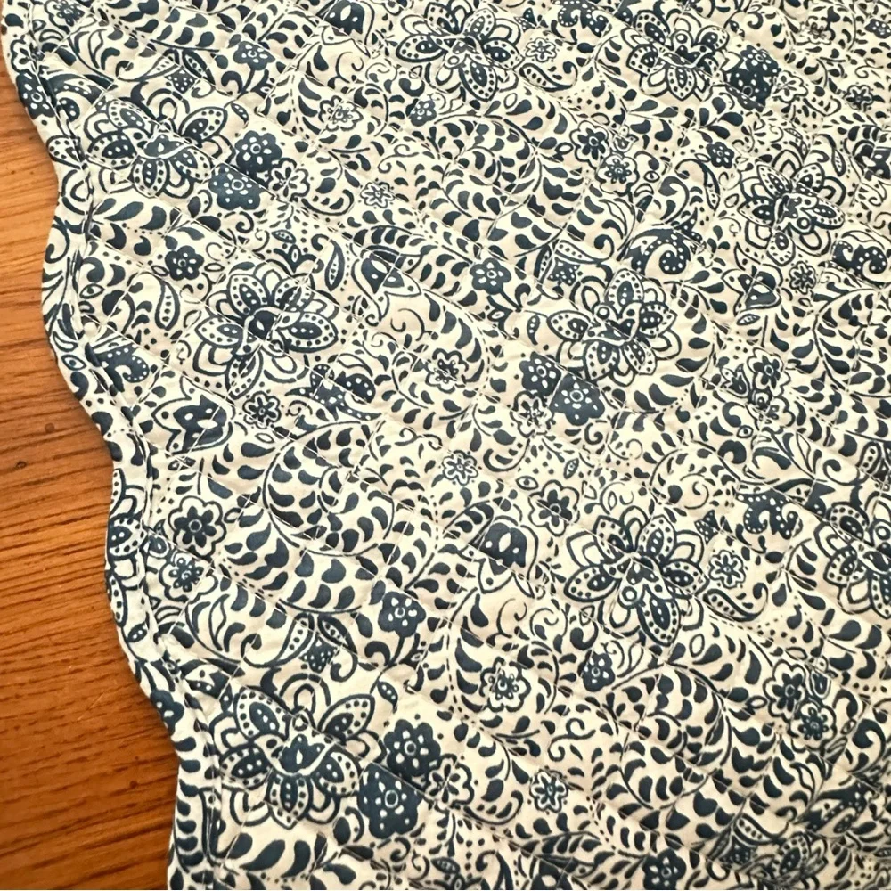 Pioneer Woman Flea Market Collection Reversible Floral Quilted Table Runner